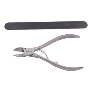 Nail Nipper Plain handle 14cm & Emery board